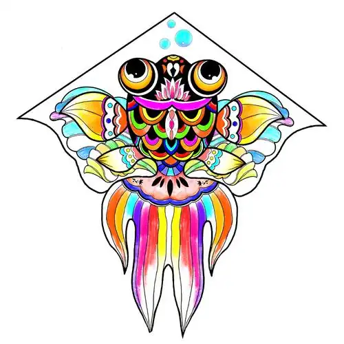 儿童易飞小型教学空白绘画手绘自制创意diy创意风筝