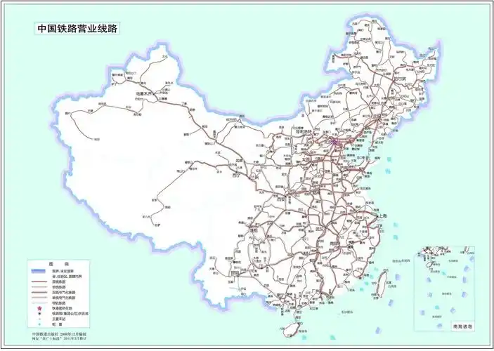 中国铁路地图