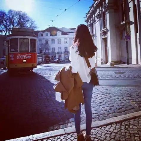 女生文艺头像唯美背影