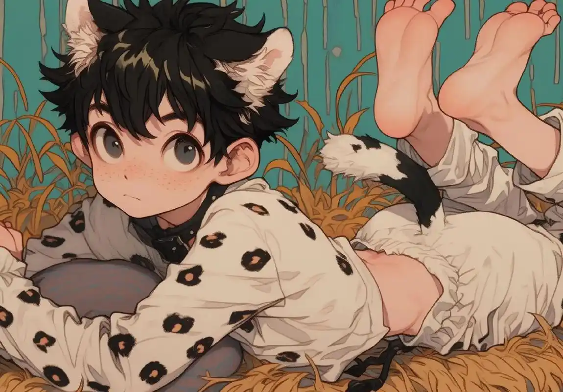 二次元ai绘画 #动漫正太 #二次元男孩子 #足控 - 抖音