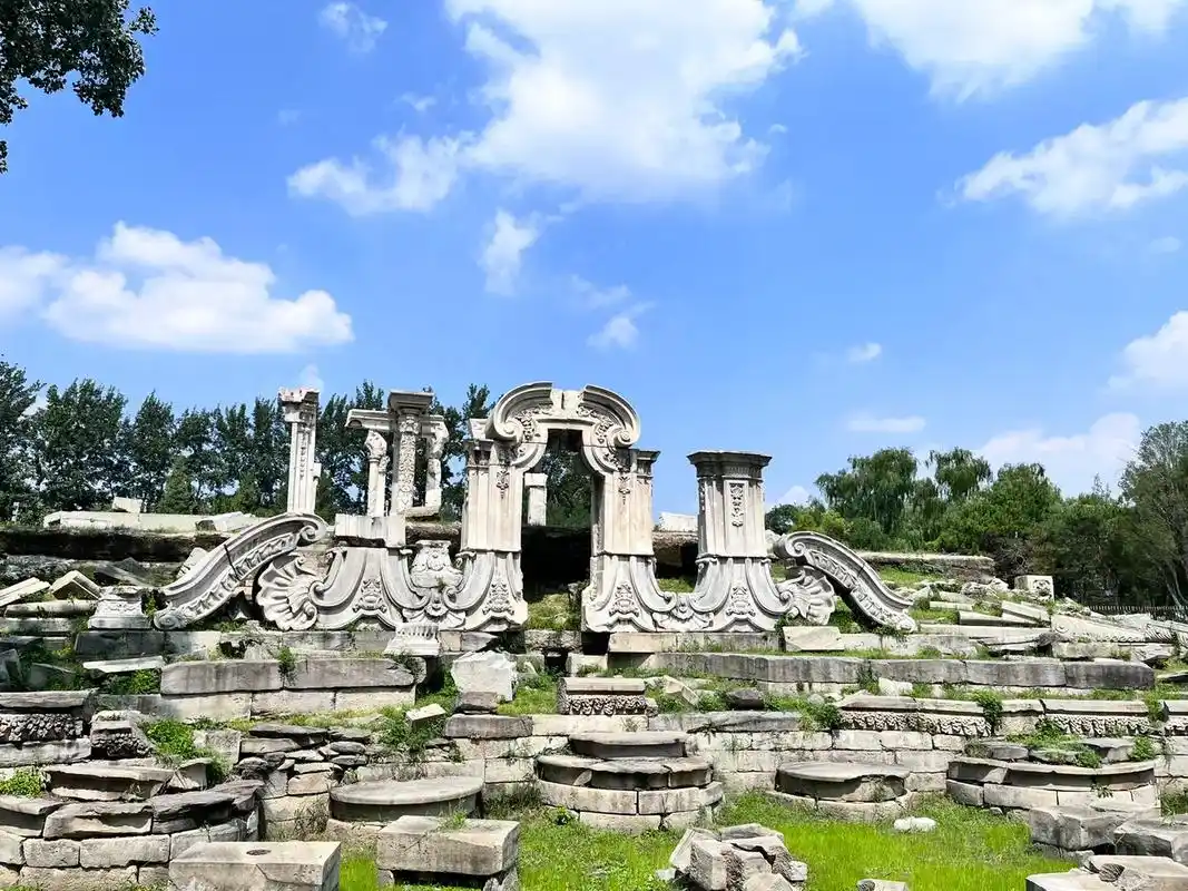 看到了教科书上的照片.#圆明园 - 抖音