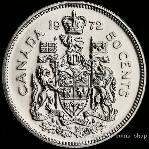 加拿大50分硬币 女王青年版 年份随机 直径27mm 八品【7天内发货】