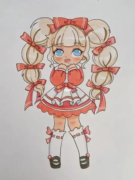 可爱的小女孩呀新手可学简笔画|小姐姐女孩少女卡通人物头像手帐简笔