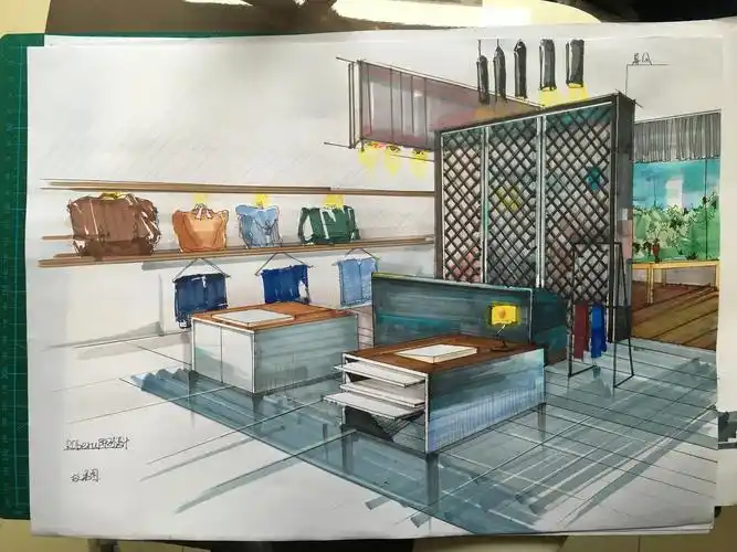 展示陈列设计手绘