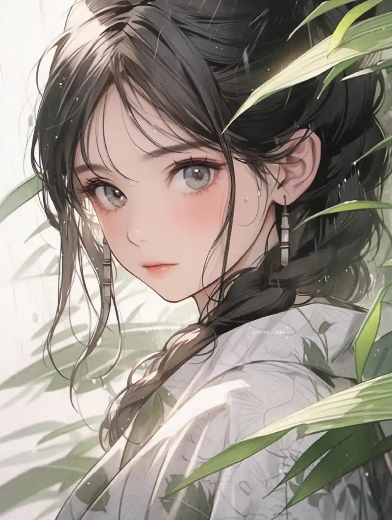 无雨不夏|汉服美女唯美壁纸二次元古风美人 女