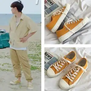 张子枫向往的生活张艺兴同款鞋子女低帮帆布鞋百搭板鞋休闲女单鞋