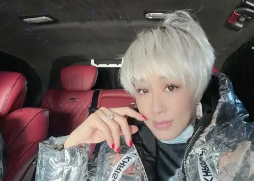 看到钟丽缇刚刚理完的这种全新短发造型,并且全部染成了纯白色,喜欢