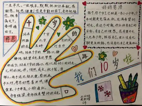 欢乐六一——"我十岁了"现场手抄报比赛