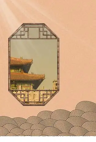 古风复古宫殿宫廷ppt背景