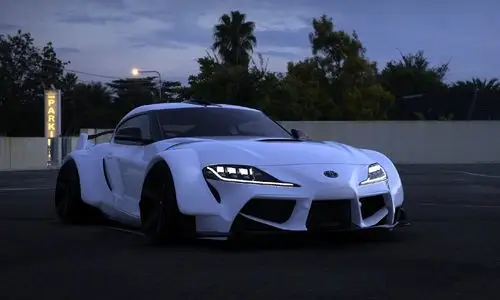 1 / 3  全新一代丰田supra宽体范,我们的牛魔王还未提到车别人家宽体