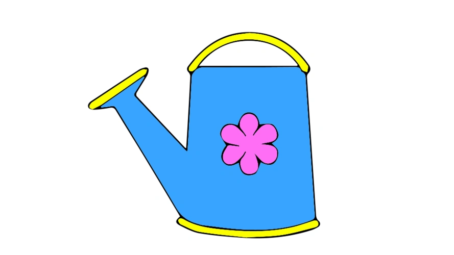 浇花水壶简笔画 - 懂得