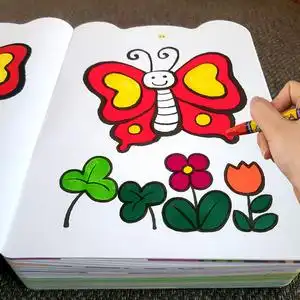 儒源玩具专营店天猫儿童画画本涂色本幼儿园基础入门简单绘画册2-3