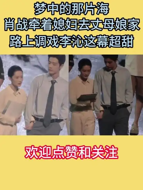 梦中的那片海,肖战牵着媳妇去丈母娘家,路上调戏李沁这幕超甜!