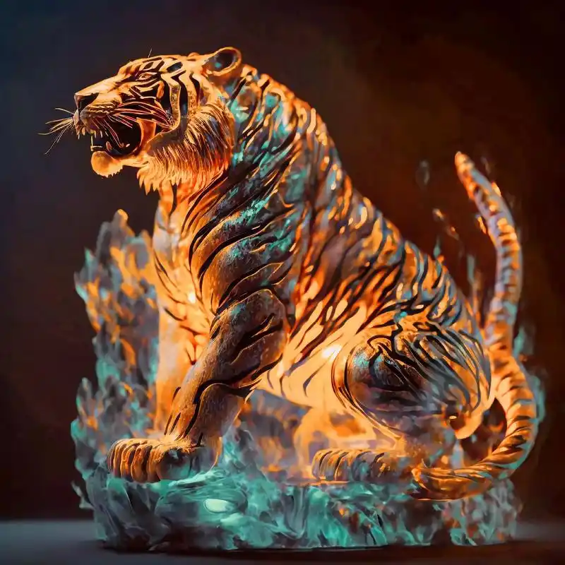 虎咆哮虎虎生威