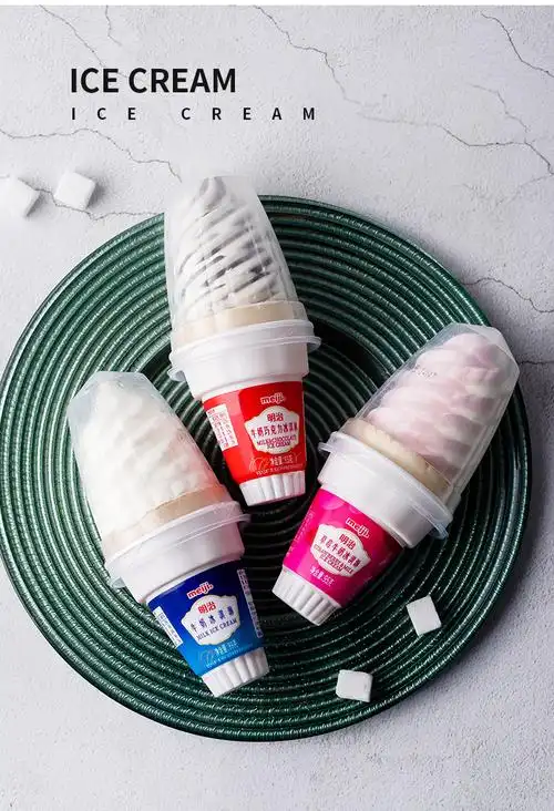 meiji明治牛奶巧克力雪糕冰淇淋草莓牛奶冰激凌魔术松脆筒草莓牛奶15