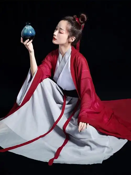 女侠风古装夏季侠客汉服古装红颜侠服魏晋风仙气飘逸中国风汉素大袖衫