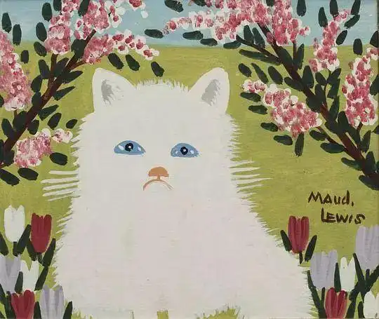 最喜欢的一幅画,署名是莫娣·刘易斯