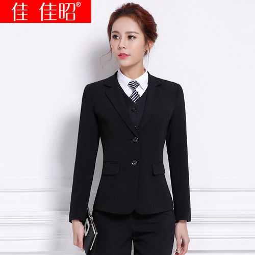 西装外套正装春春秋韩版新款小西服女士两粒扣工作服修身工装空姐制服