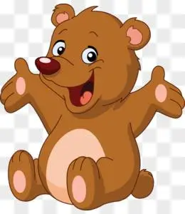 png卡通小熊png卡通可爱噪点情人节小熊手绘形象pngpsd可爱卡通小熊pn