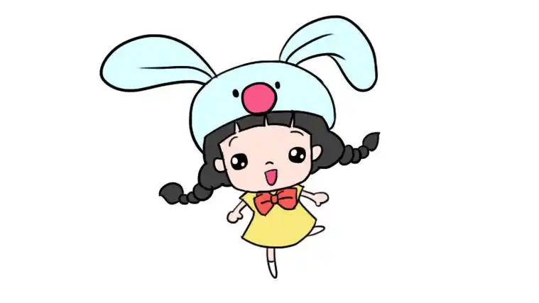 带兔子头套的小女孩简笔画带兔子头套的小女孩简笔画画法