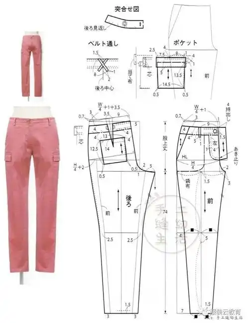 100 裤子结构纸样裁剪图合集!