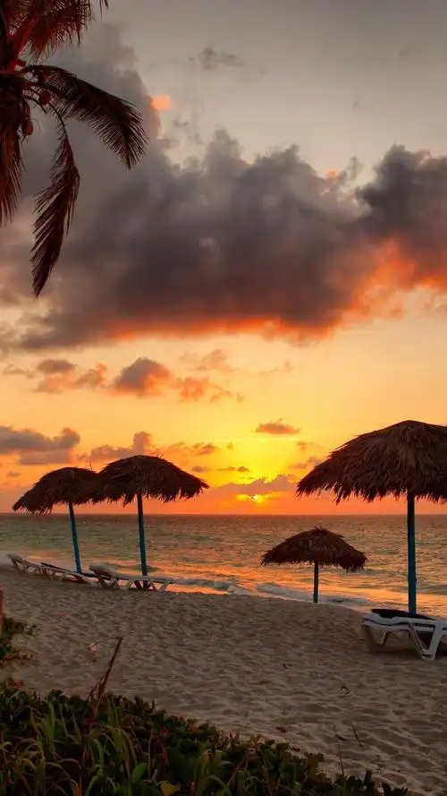 海边沙滩风景高清手机壁纸图片