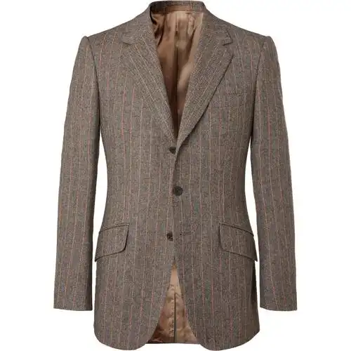 salekingsman王牌特工秋冬新款男咖色西装外套net-a-porter西服