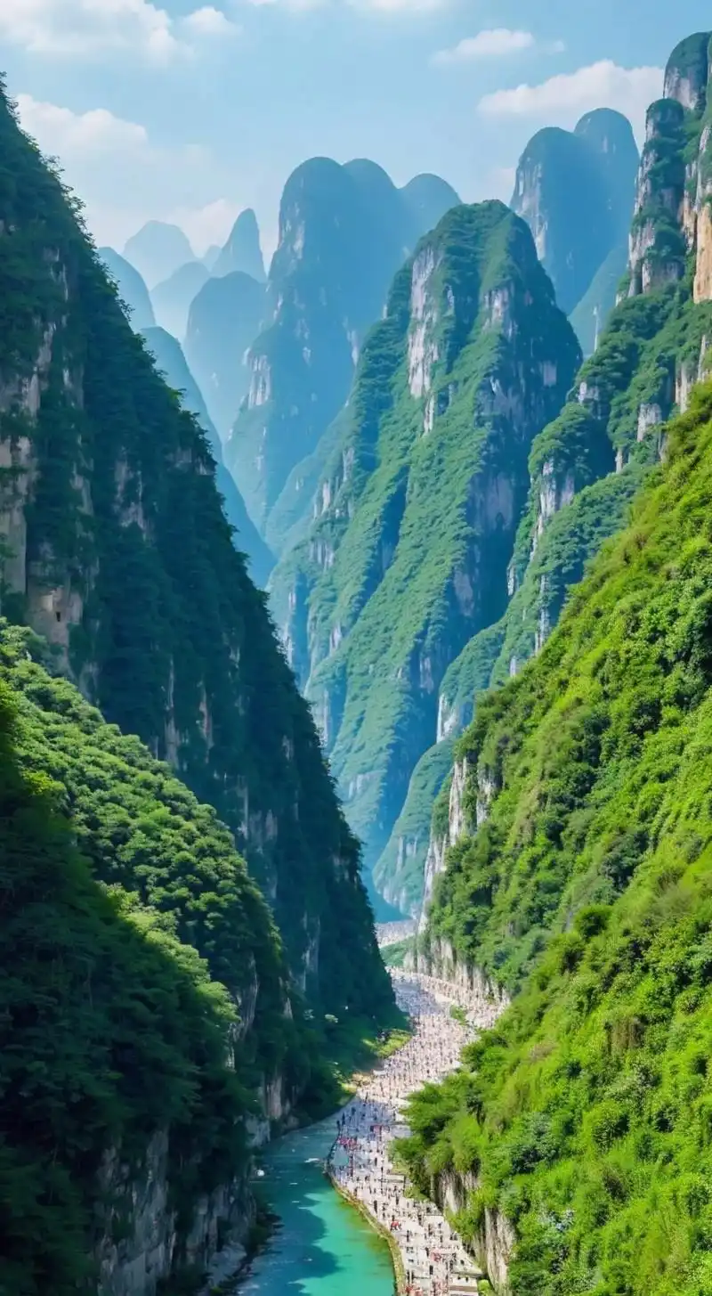 广西十万大山,真实风景,很多很多个独立高耸的山峰,有的秀气, - 抖音