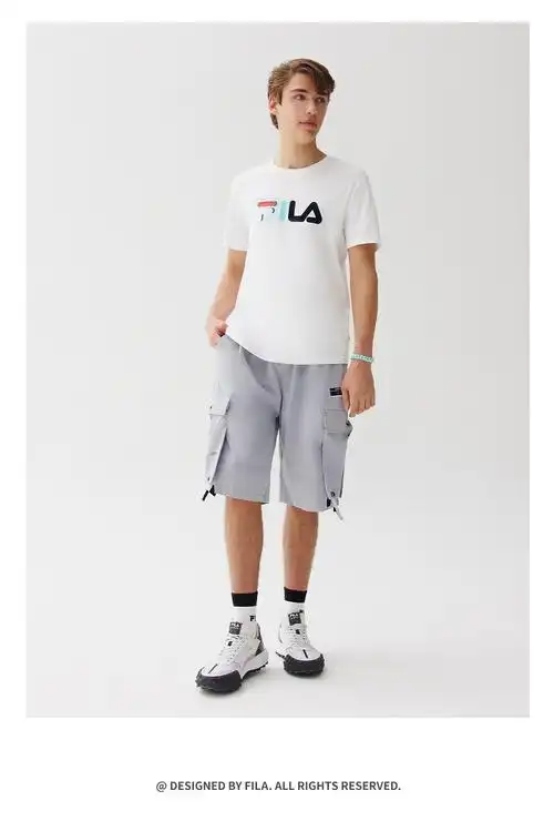 fila斐乐男装white line官方男士短袖t恤2021年夏季休闲运动上衣 标准