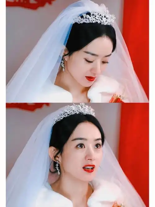赵丽颖  #赵丽颖幸福到万家  白色婚纱or红色喜服,哪个更好看呢