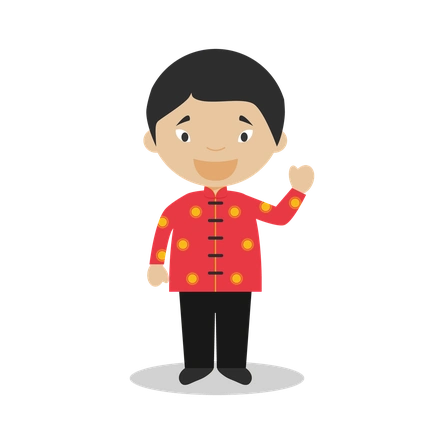 卡通新加坡免抠png人物素材