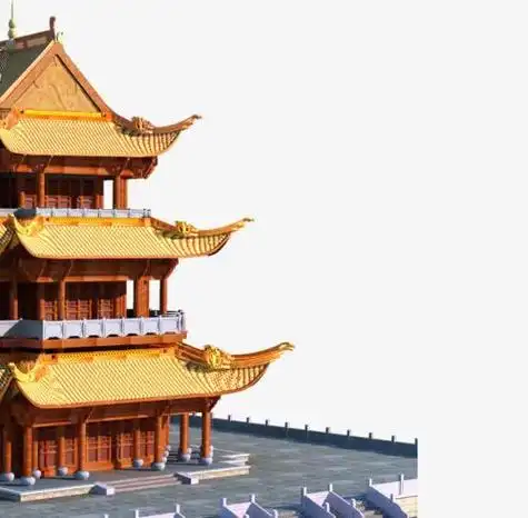 古风简笔画建筑简单