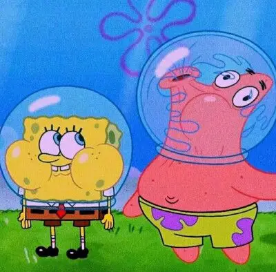 海绵派大星情侣头像