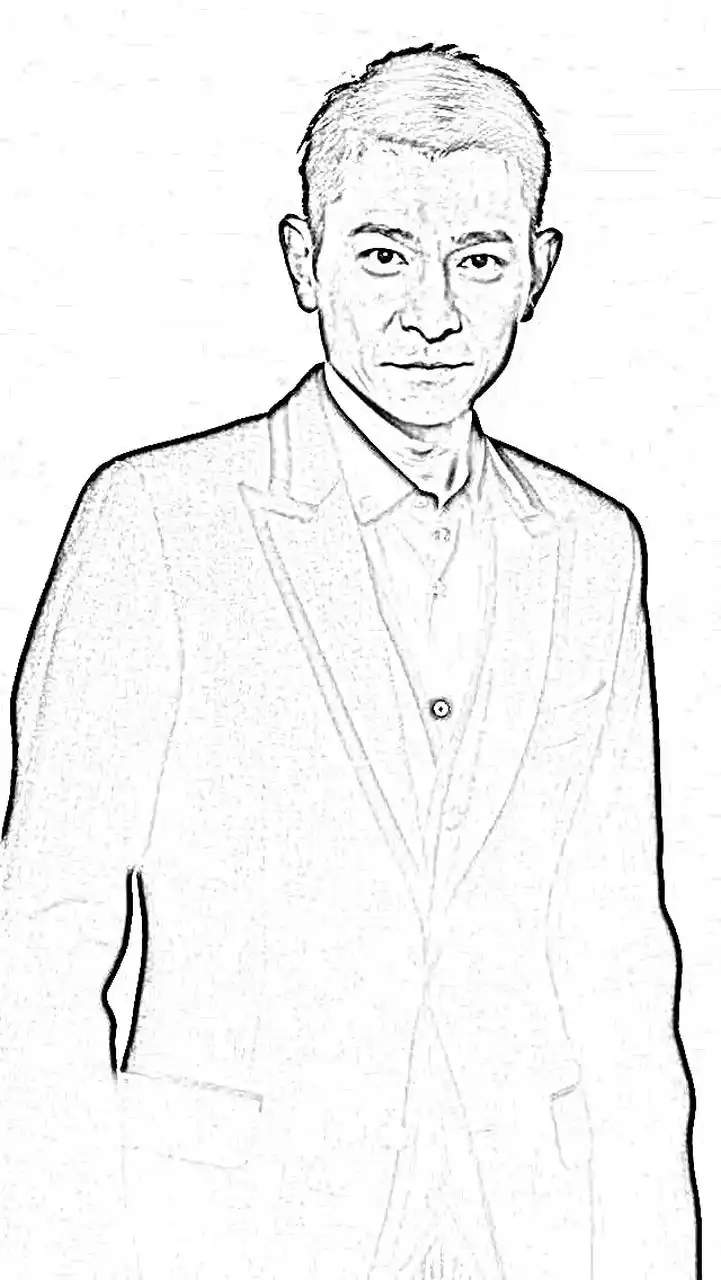 刘德华素描欣赏!中国娱乐圈的常青树!60多岁还是显得那么年轻!