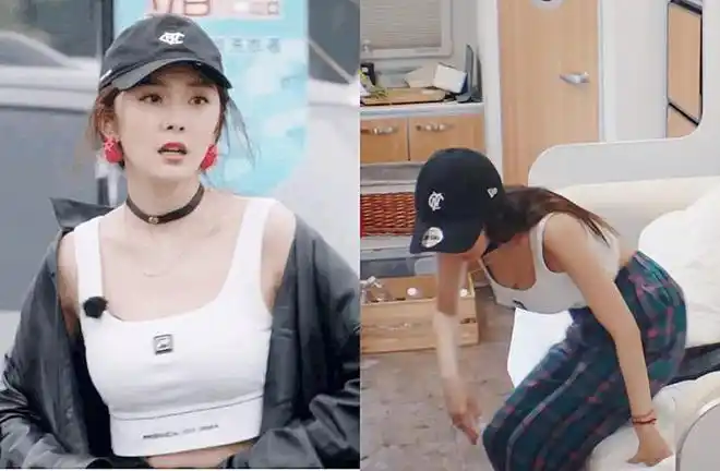 杨幂弯腰泄露事业线短短几秒成节目最大亮点大幂幂魅力无限