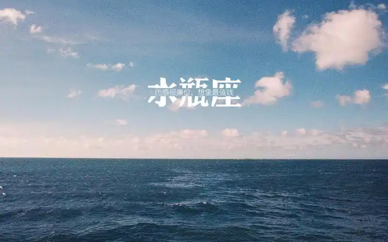 水瓶座唯美语录清新图片桌面壁纸下载4