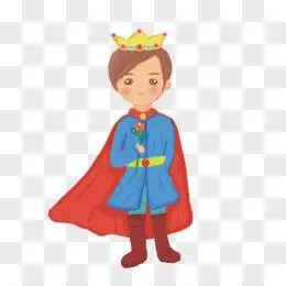 手绘卡通小王子免抠元素