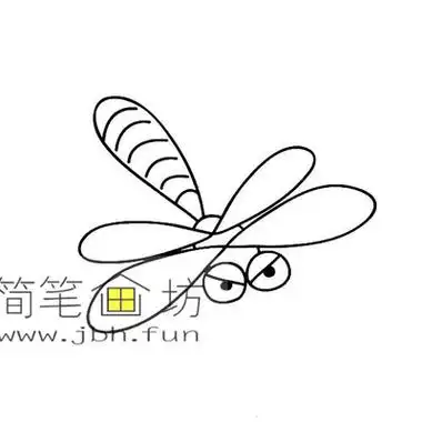 蜻蜓的简笔画怎么画最好看又简单 - 简单简笔画