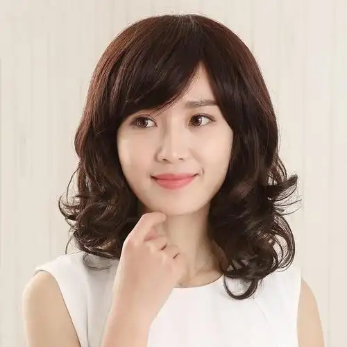 头套中年妇女年轻款妈妈假发中长款女士自然卷发光头可戴全烫发