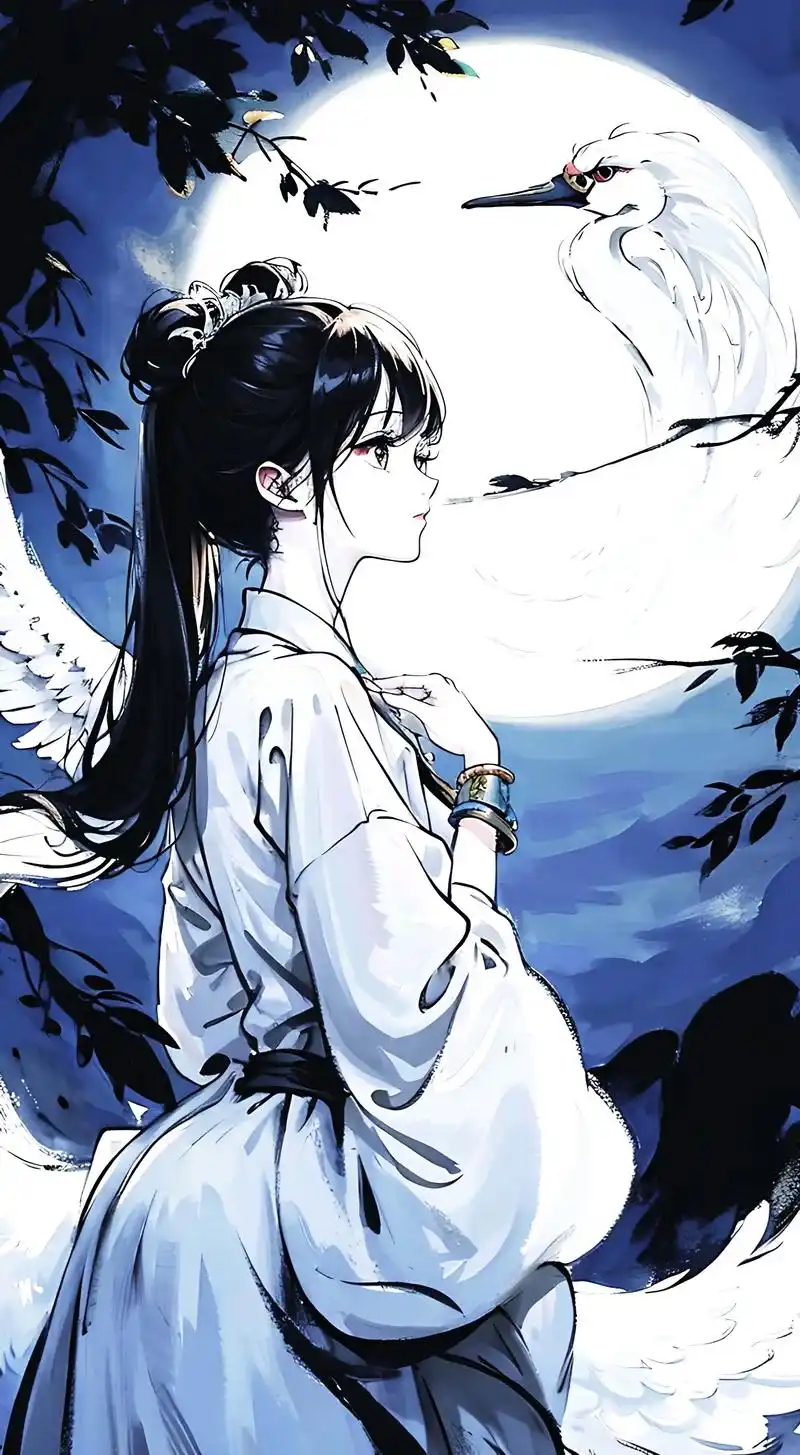 ai绘画 #古风 #动漫 #图文热点来了 #手机墙纸月下惊 - 抖音