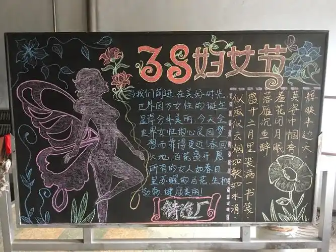 二,参加厂工委庆"三八"黑板报展,展现半边天作用,为节日增添气氛.