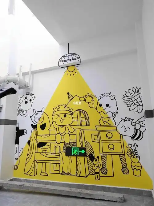 楼梯间墙绘案例分享