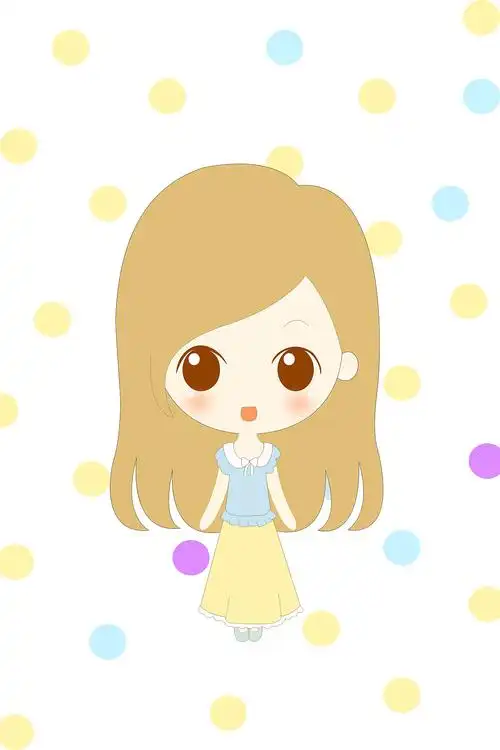 卡通小女孩