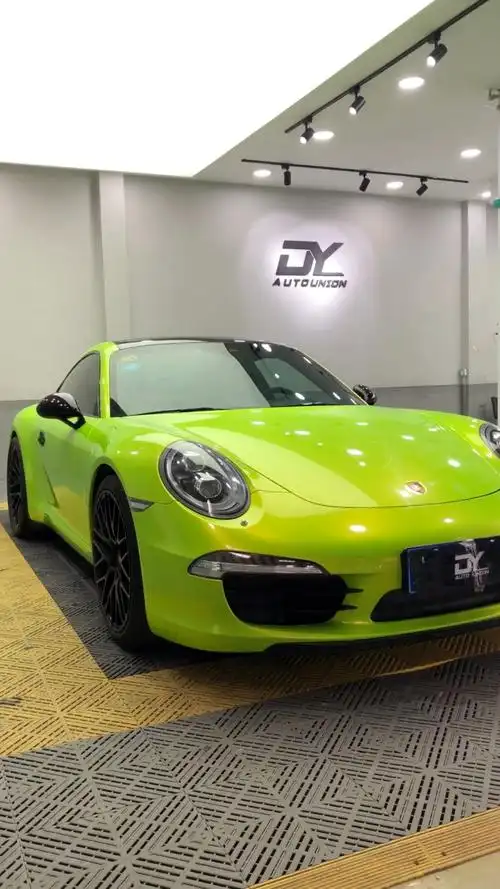 保时捷911全车幻彩荧光黄,效果棒棒哒96