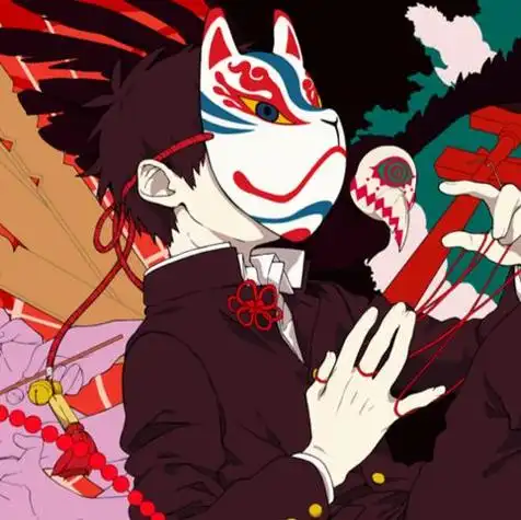 二次元男生头像面具图片高清 面具男头像大全(3)