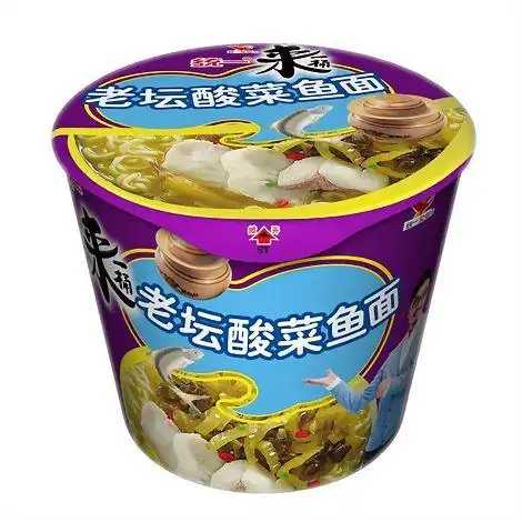 统一来一桶老坛酸菜鱼方便面