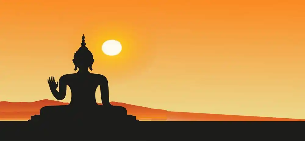 佛教宗教渐变banner背景