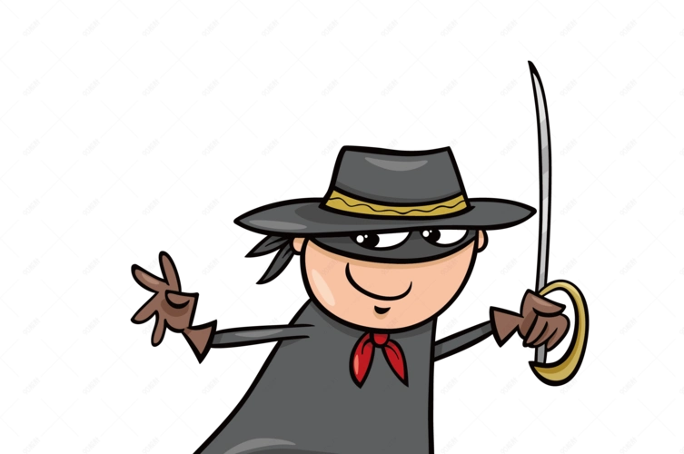 卡通蒙面骑士矢量素材