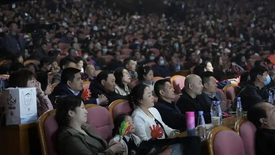 全体观众现场观看演唱会