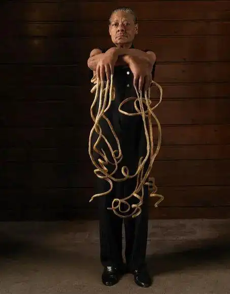 盘点世界上最长的指甲世界纪录|吉尼斯|奇拉尔|脚趾甲|布斯_网易订阅